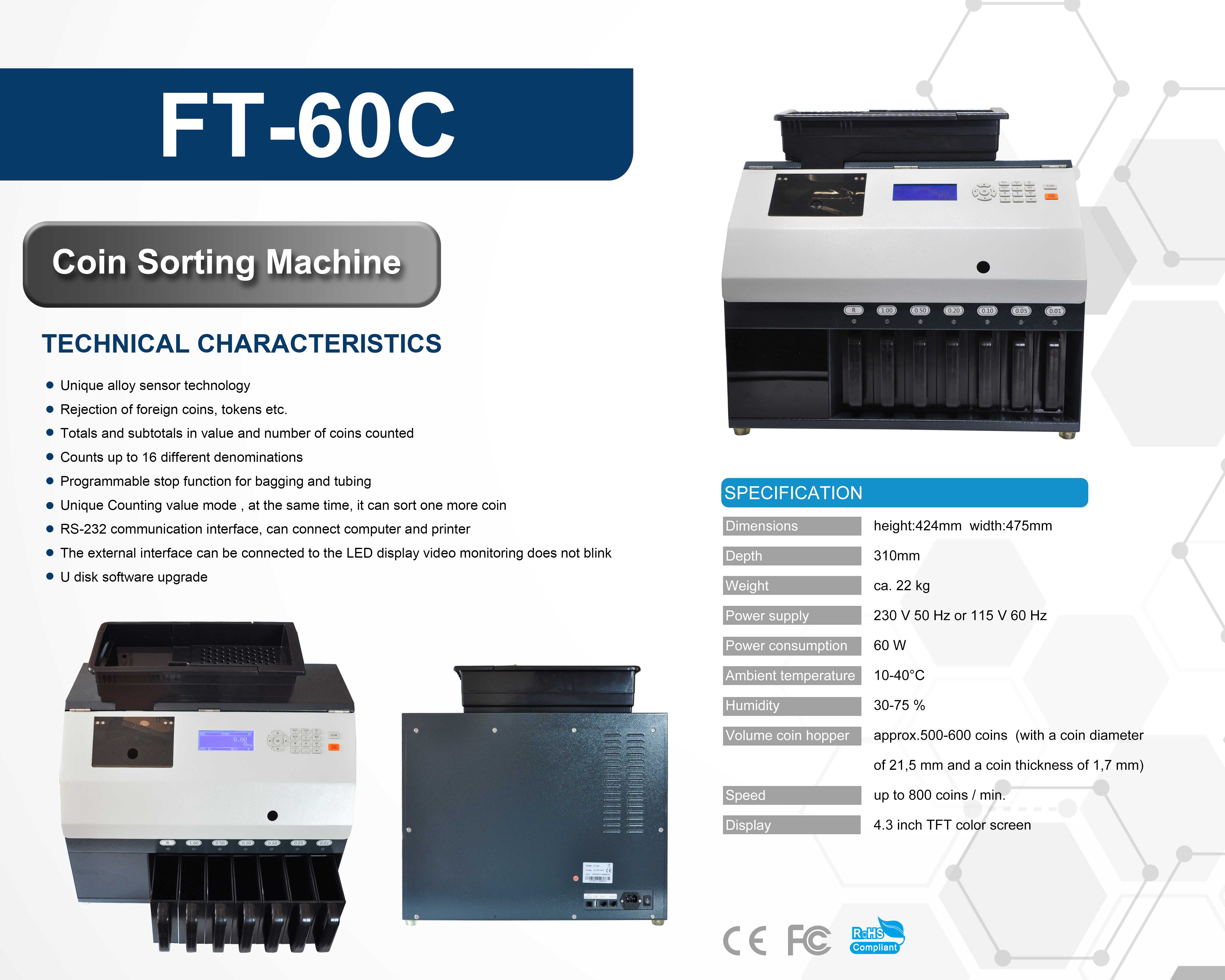 FT-60C Coin Sorter